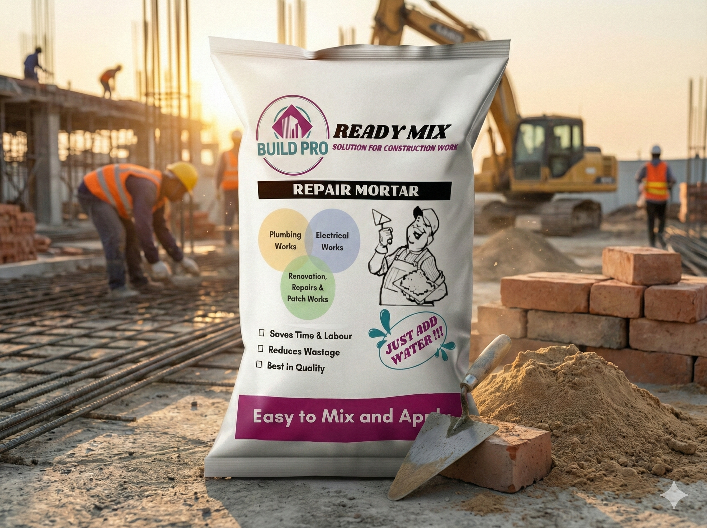 BuildPro Repair Mortar Bag